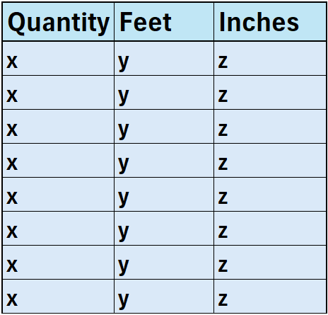 CSV Template Example